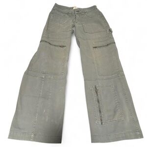 green garage cargo pants